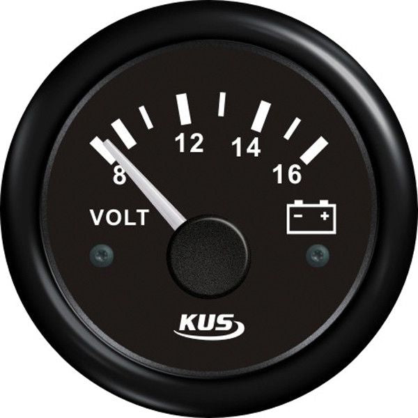 KUS Voltmeter - 12V - schwarz