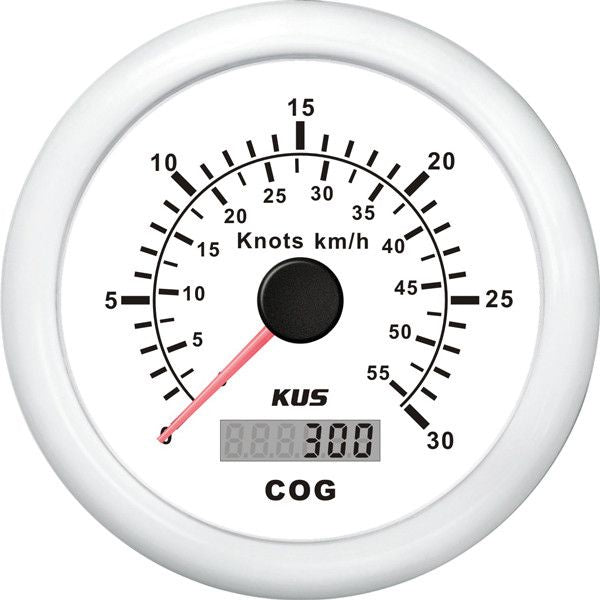 KUS GPS-Logge - 0-30 Knoten - weiß - 12/24V