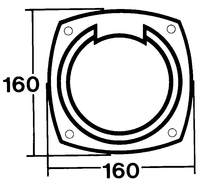 SILVA Kompass 125B/H - schwarz - Schottmontage