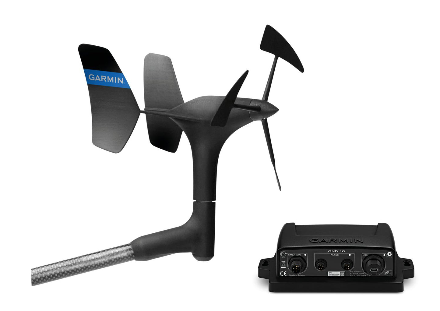 Garmin gWind Windmess-Geber mit Mastkabel und GND10 Box