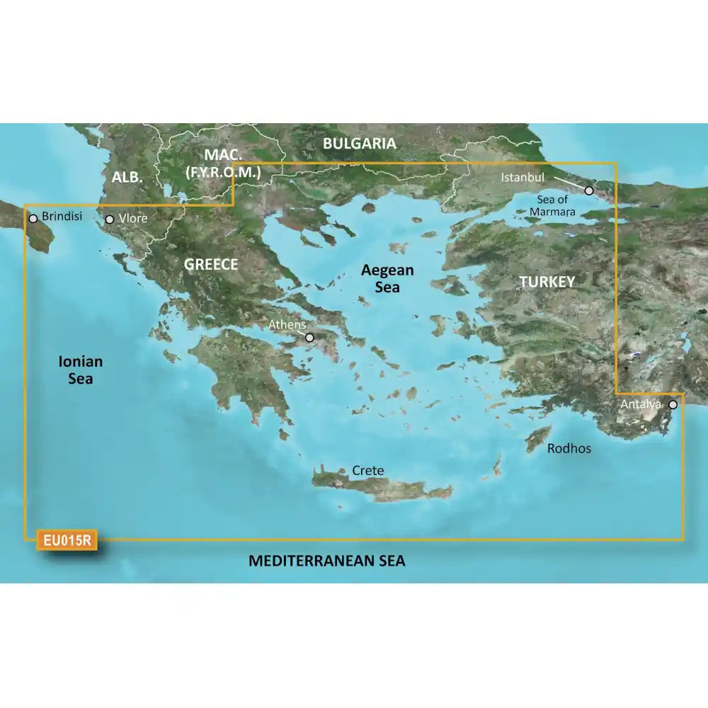 GARMIN BlueChart g3 - Seekartenmodul - HXEU015R - Ägäisches Meer und Marmarameer