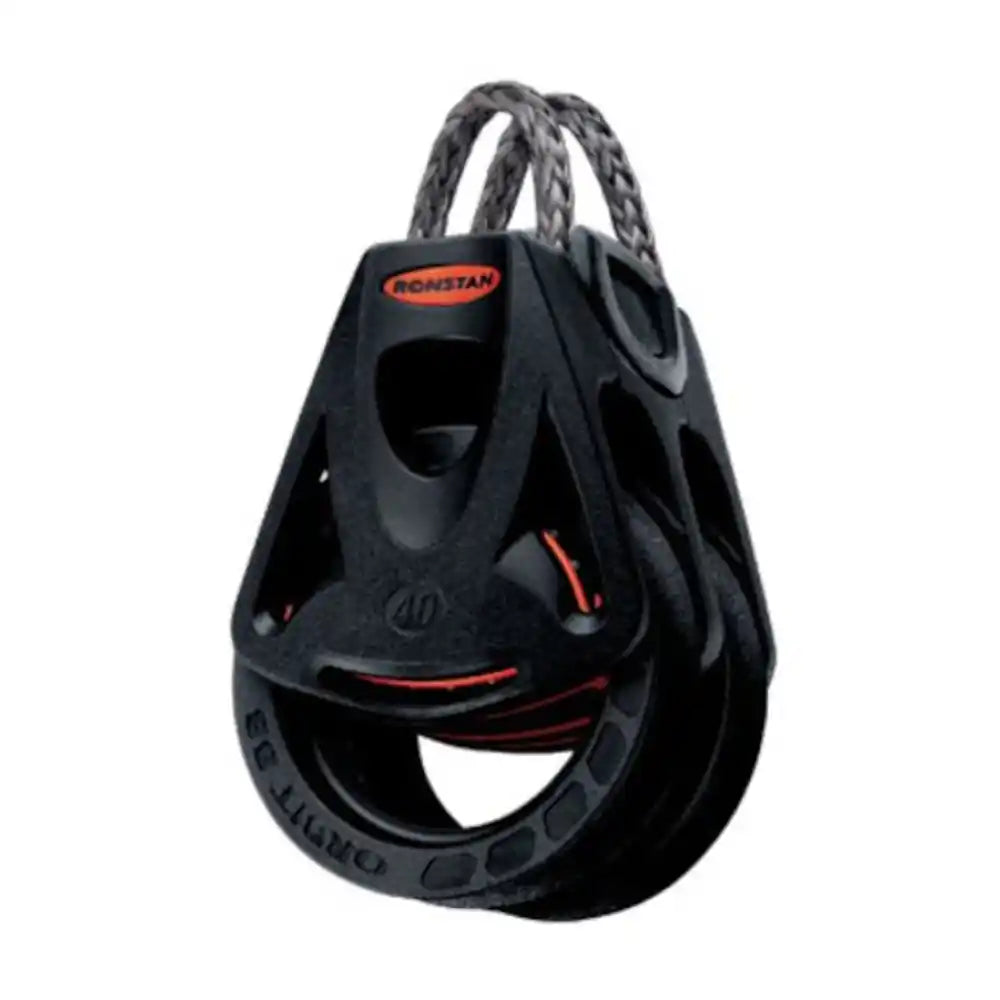 RONSTAN Orbit Block - Series 40 - 2-scheibig mit Looptop - bis 9 mm Tauwerk