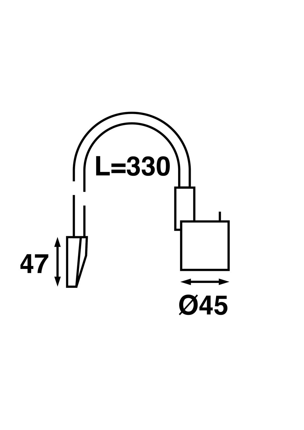 Batsystem LED Kartentischleuchte 33 cm rot/weiß