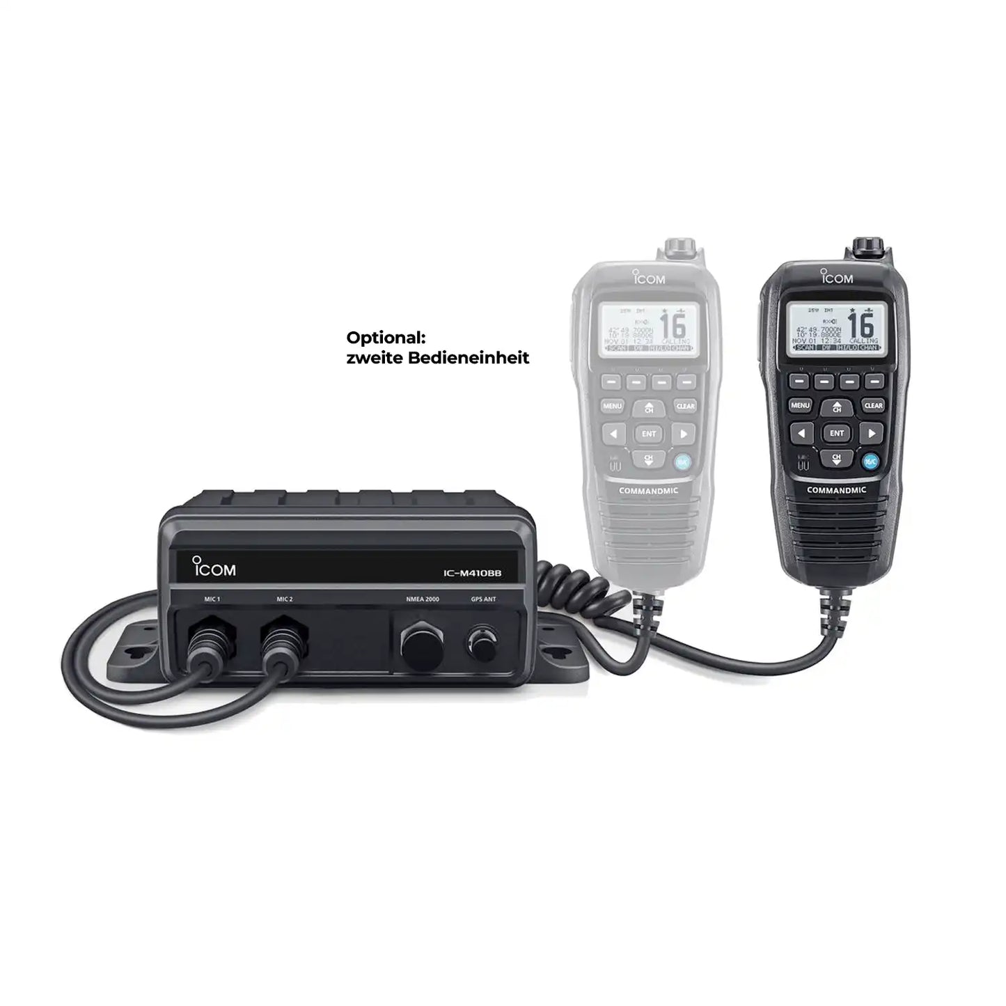 ICOM Black Box UKW-Seefunkgerät - IC-M410BB - mit Bedienteil