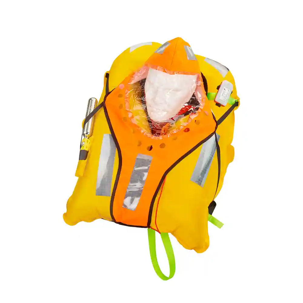 PLASTIMO Rettungsweste PILOT 290N OCEAN - mit Harness, Schrittgurt, Blitzlicht und Sprayhood - HAMMAR Auslöser