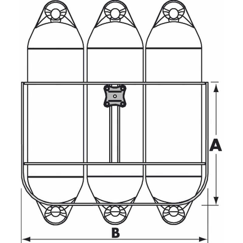 PLASTIMO Fenderkorb Classic 3, für 200mm Fender
