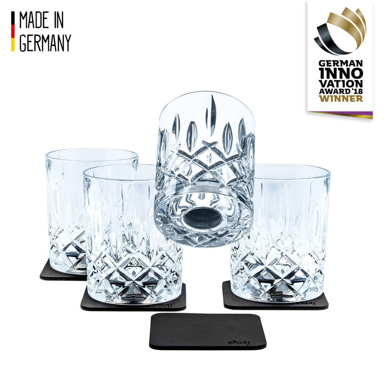 Silwy Magnet-Kristallgläser WHISKY 4er Set