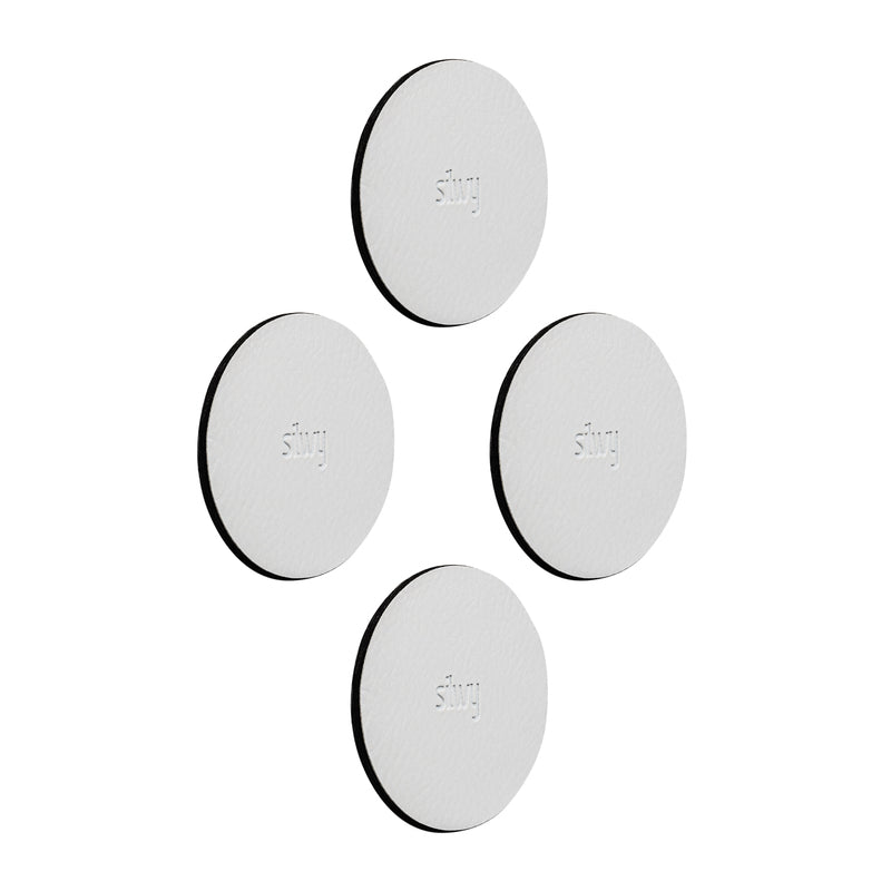 Silwy Metall-Nano-Gel-Pads 5cm, weiß , 4er Set