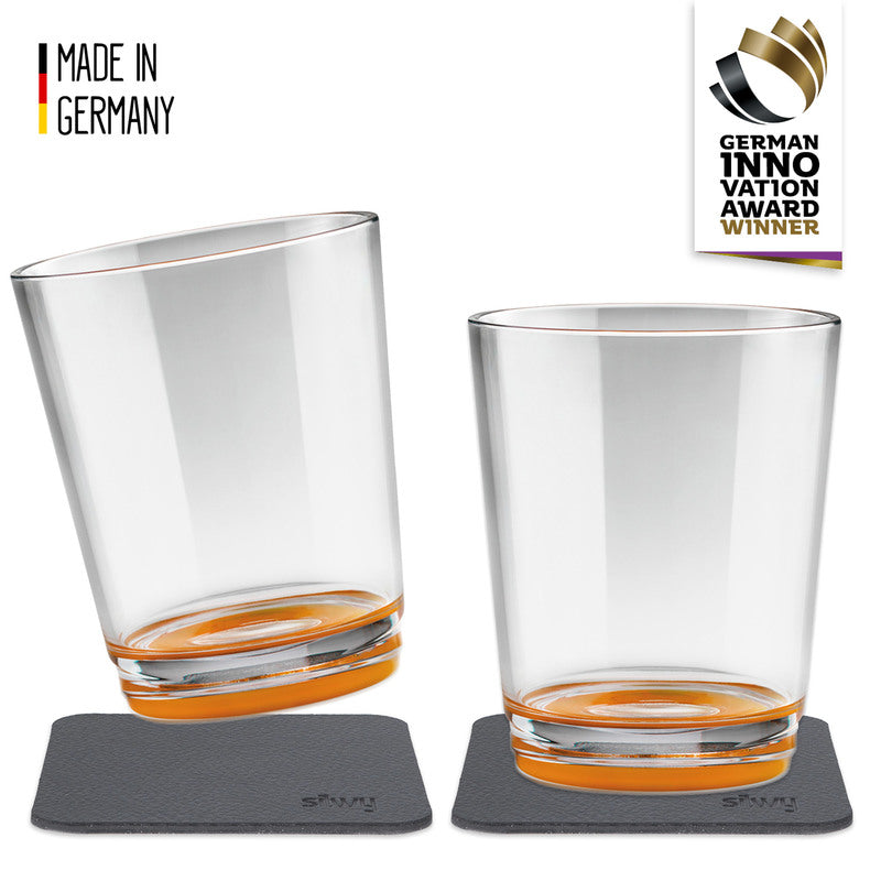 Silwy Trinkbecher 'Hup Orange' 0,25 l (2er Set)