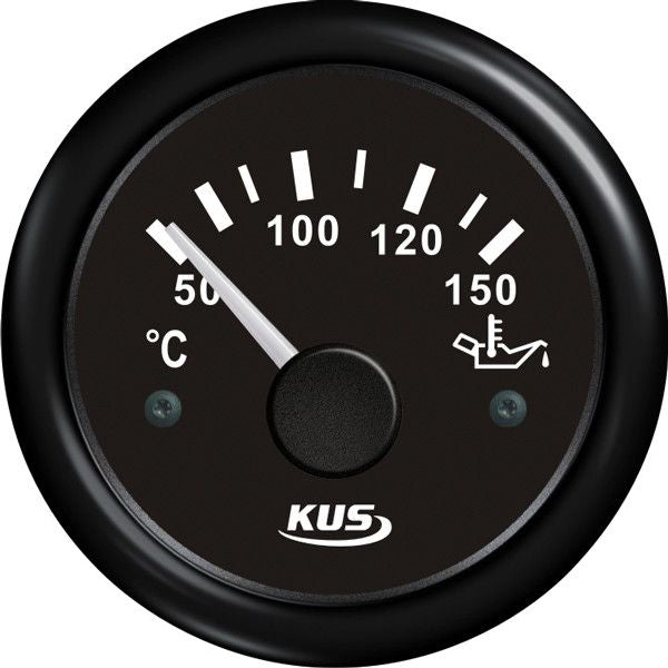 KUS Öltemperaturanzeige - 50-150° - 12/24V - schwarz