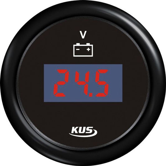 KUS digitales Voltmeter - 9-32V - schwarz