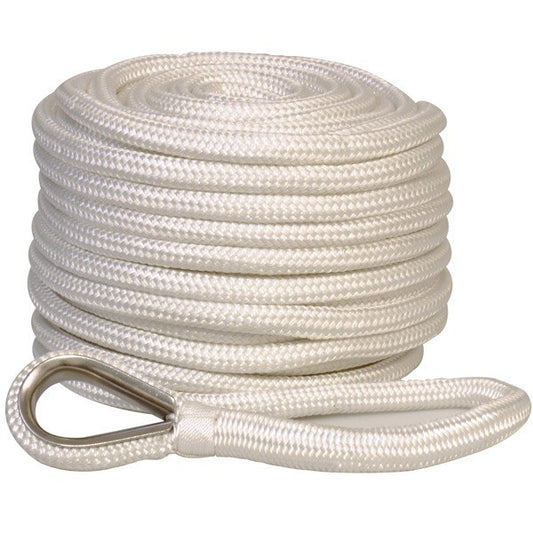 Image 1 for Ankerleine mit Bleieinlage und Kausch - 12 mm - 15 m Länge