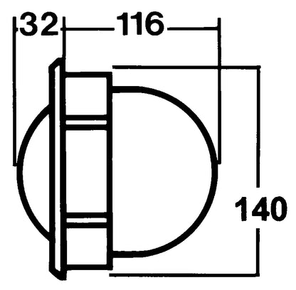 SILVA Kompass 125B/H - schwarz - Schottmontage