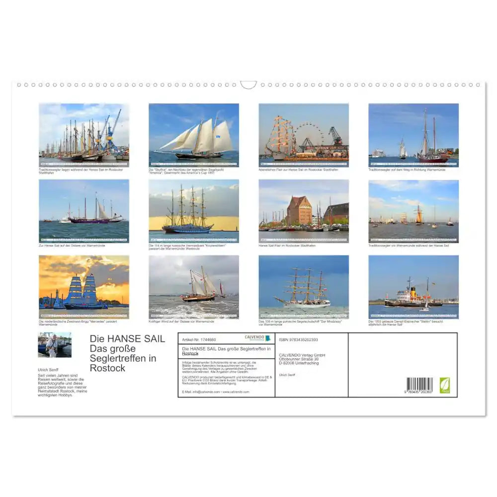 Die HANSE SAIL - Wandkalender 2025 - DIN A3 quer