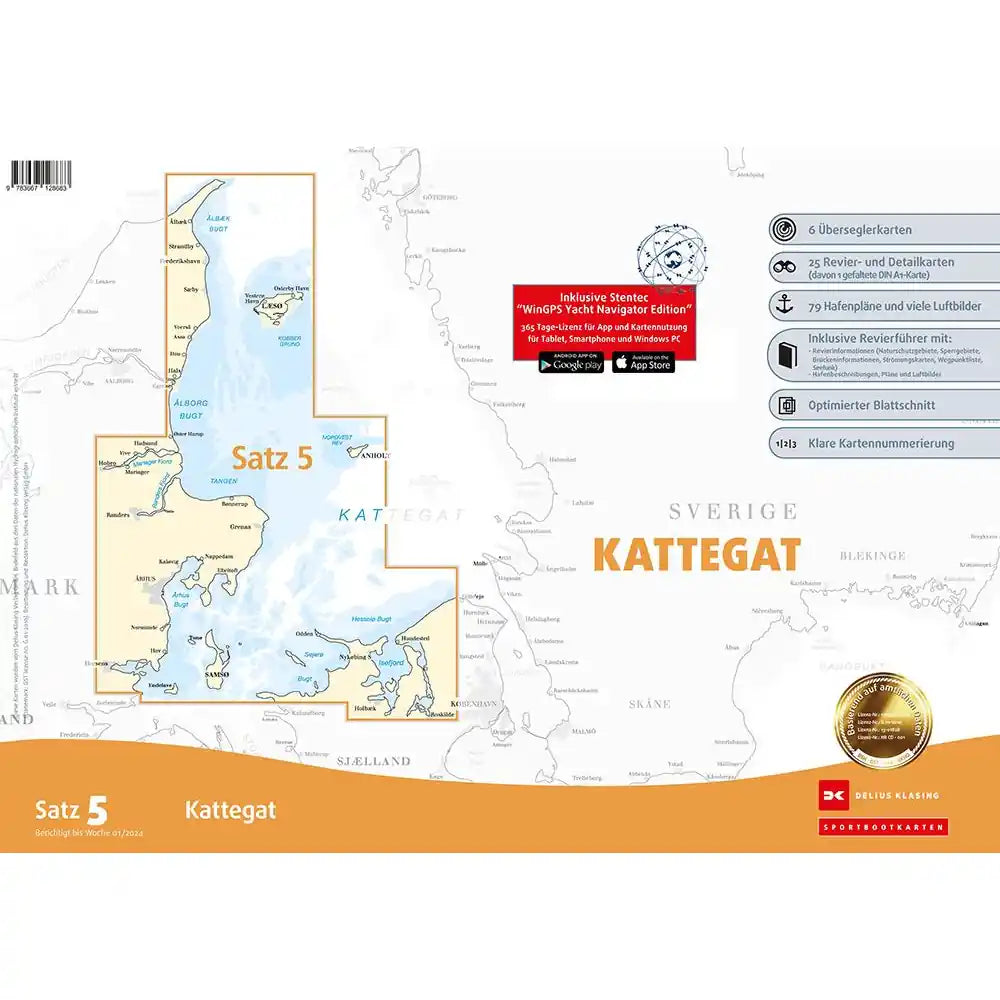 Sportbootkarten Satz 5: Kattegat