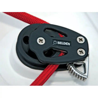 Seldén Quick-Lock Decksblock einfach liegend - PBB60/80 - 1-scheibig - bis 14/16 mm Tauwerk