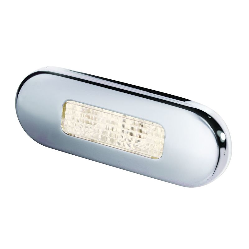 Hella LED Stufenleuchte Edelstahl satiniert Warmweiß