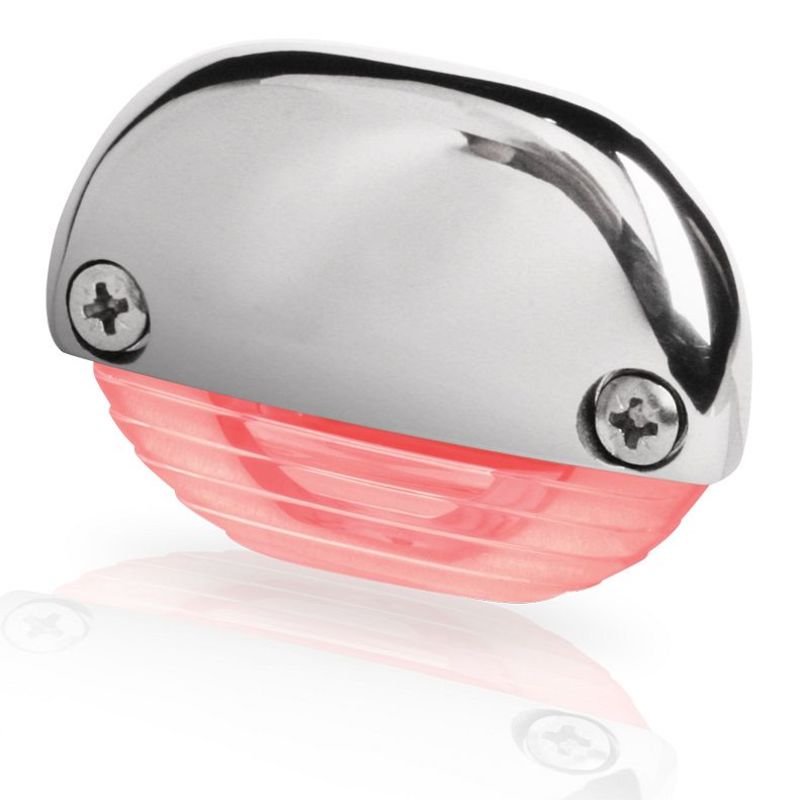 Hella LED-Stufenleuchte Edelstahl Rot