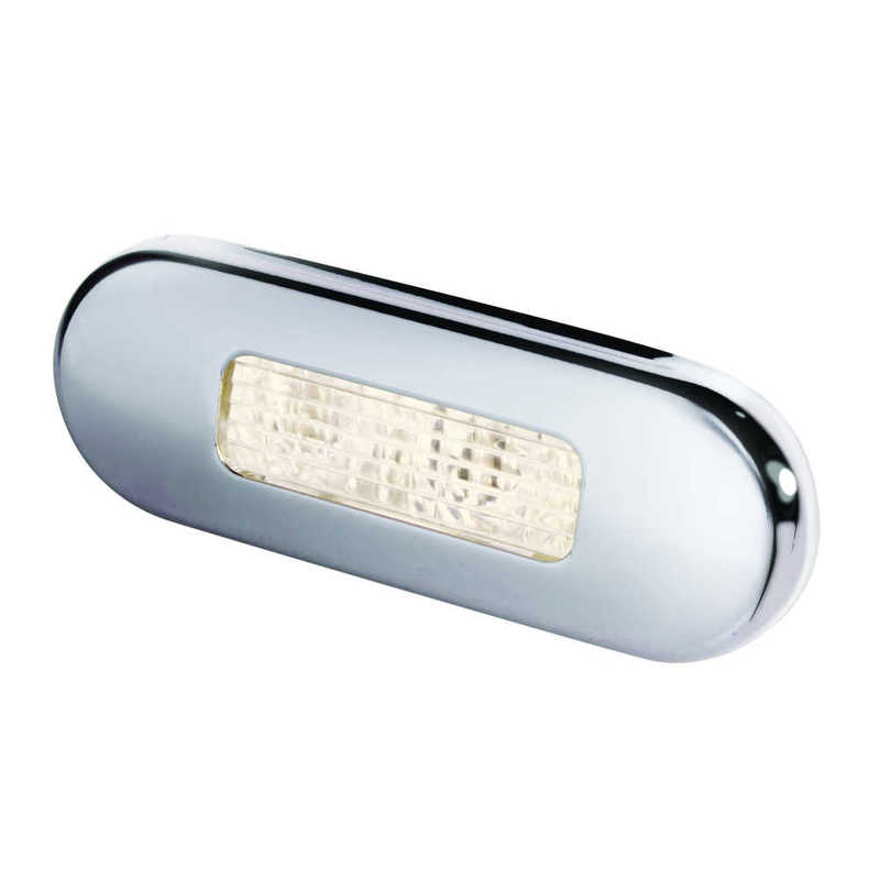 Hella LED Stufenleuchte Edelstahl poliert Warmweiß