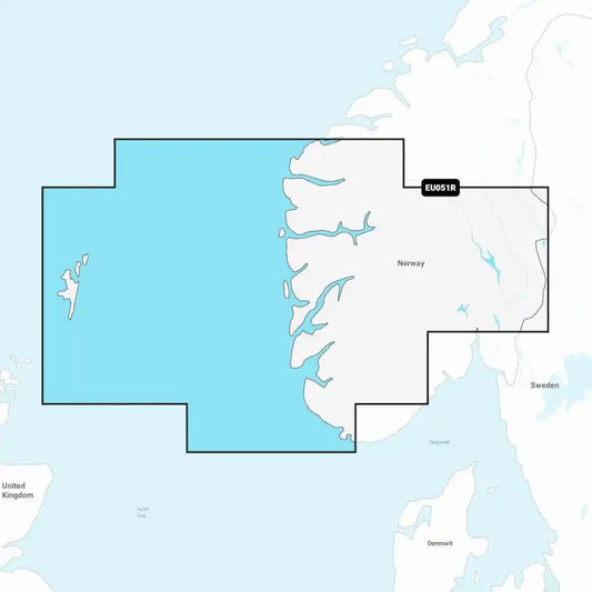 Garmin Navionics+ Seekartenmodul - EU051R - Norwegen Lista bis Sognefjord