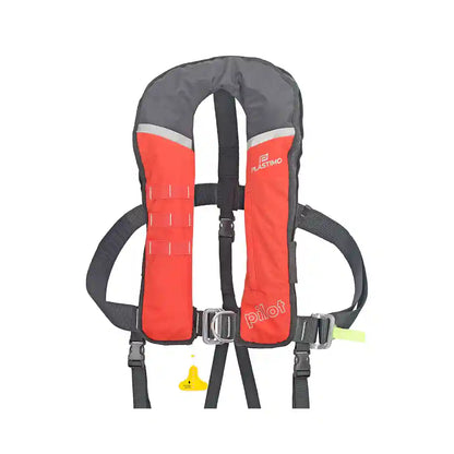 PLASTIMO Rettungsweste PILOT 290N OCEAN - mit Harness, Schrittgurt, Blitzlicht und Sprayhood -  HAMMAR Auslöser