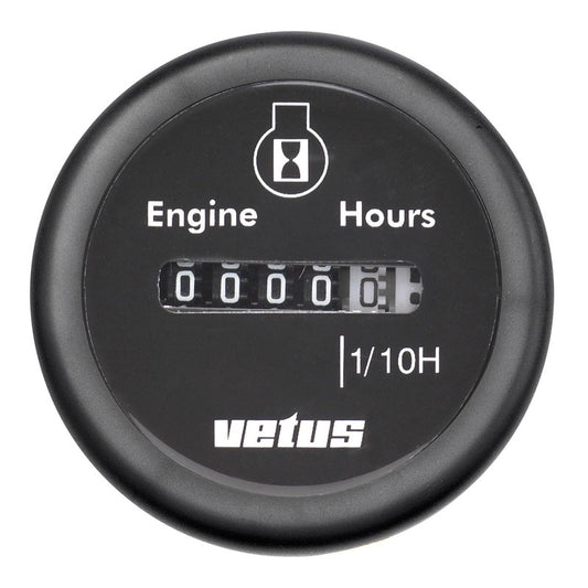 Vetus Betriebsstundenzähler - 12/24 Volt -schwarz