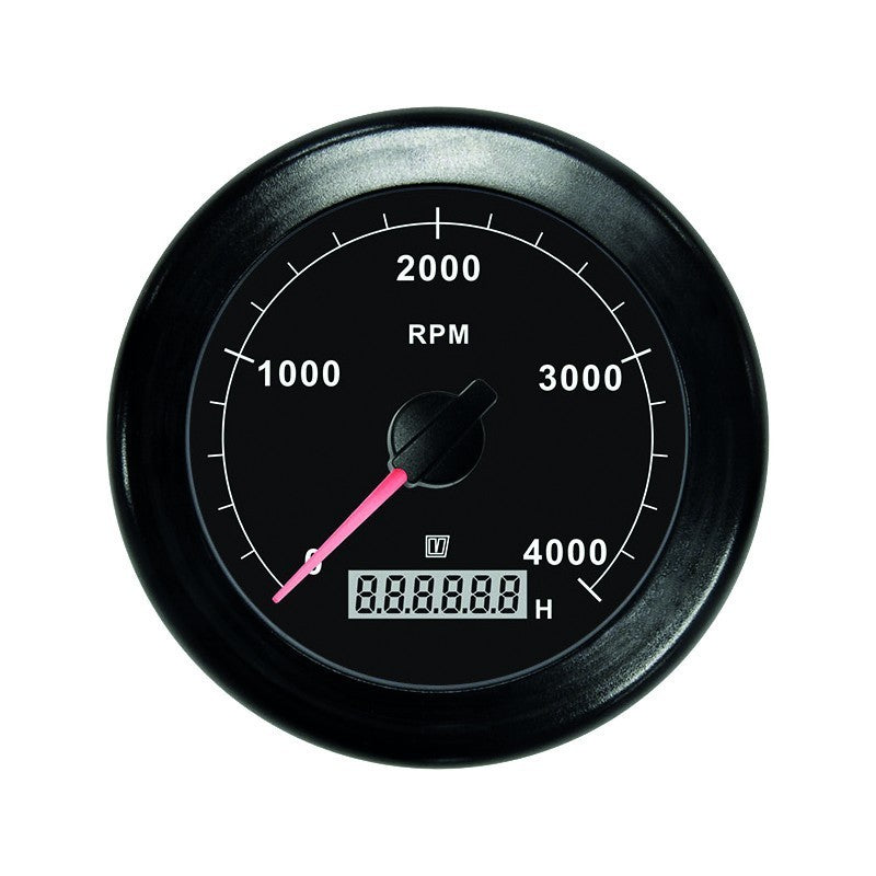 Vetus Drehzahlmesser - 0-4000 1/min - schwarz